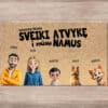 Personalizuotas kilimėlis - Animacinė šeima