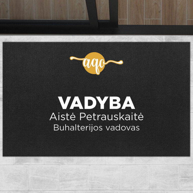 Personalizuotas kilimėlis – Profesionalus įėjimas