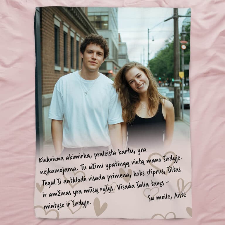 Personalizuota antklodė - Visada šalia tavęs